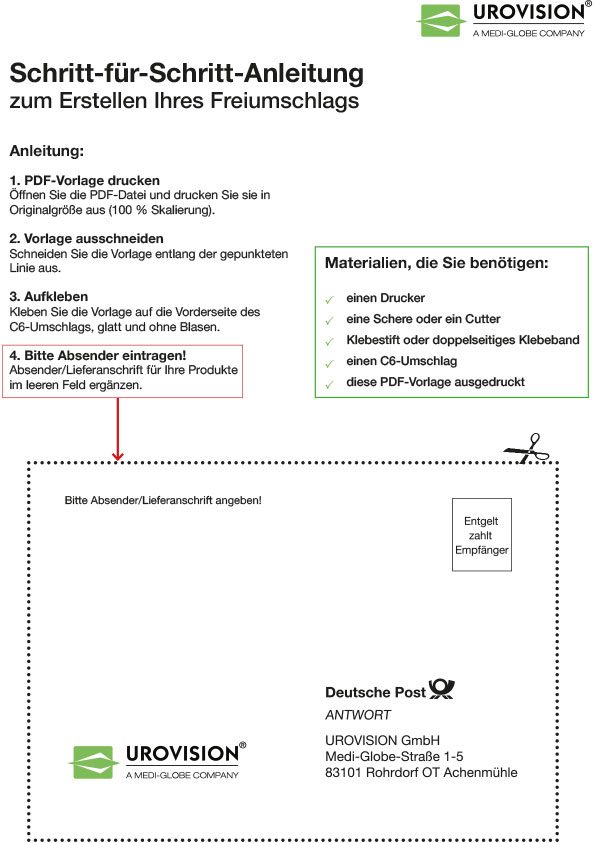 Bild der Schritt für Schritt Anleitung zur Rezepteinreichung